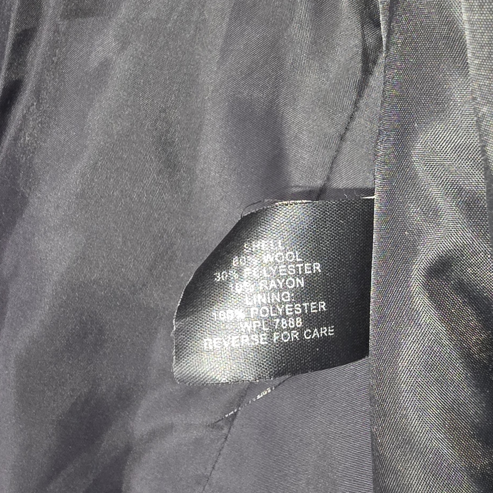 Anne Klein Sport Elegant Black Pea Coat - Picture 5 of 8